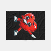 Couverture Polaire Funny Valentines Day Dabbing Heart Lover Men Kids  (Devant (Horizontal))