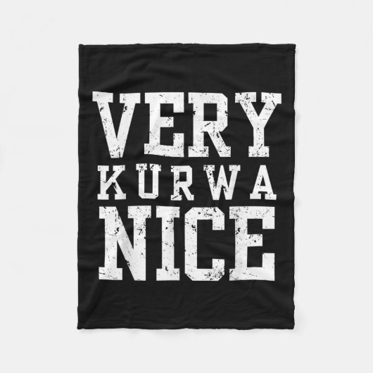 Couverture Polaire Funny Very Kurwa Nice Lish English Sarcasm Quote M (Devant)