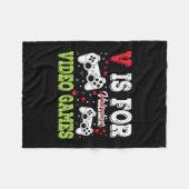 Couverture Polaire Funny Video Games Lover Valentine Day For Kids Boy (Devant (Horizontal))