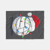 Couverture Polaire Funny Volleyball Ball Christmas Graphics Lights Lo (Devant (Horizontal))