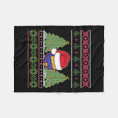 Couverture Polaire Funny Volleyball Team Ugly Sweat Christmas Light (Devant (Horizontal))