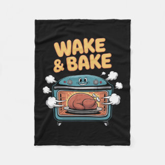 Couverture Polaire Funny Wake And Ke Thanksgiving Turkey Oven Humor 
