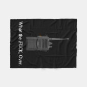 Couverture Polaire Funny Walkie Talkie Wtf Over Radio Operator Quote  (Devant (Horizontal))