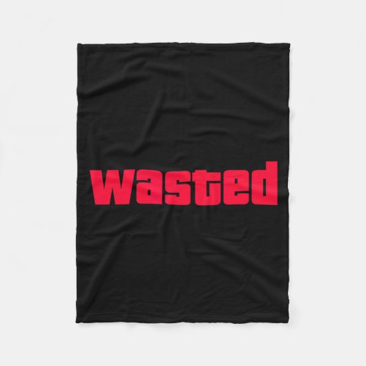 Couverture Polaire Funny Wasted Gaming Insred Wasted Novelty (Devant)