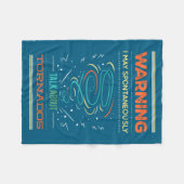 Couverture Polaire Funny Weather Man Quotes  (Devant (Horizontal))