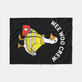 Couverture Polaire Funny Wee Woo Crew Goose Emt Paramedic Firefighter (Devant (Horizontal))