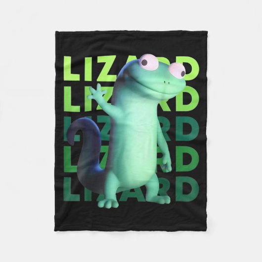 Couverture Polaire Funny Weirore Lizard Meme _ 3d Surreal Animal (Devant)