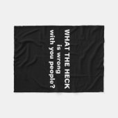 Couverture Polaire Funny What The Heck  (Devant (Horizontal))