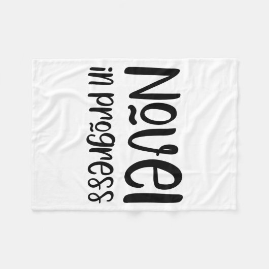 Couverture Polaire Funny Writer Slogan  (Devant (Horizontal))