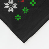 Couverture Polaire Funny Xmas Lighting Tree Santa Ugly Airplane Chris (Coin)