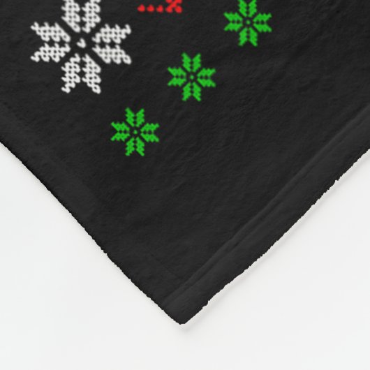 Couverture Polaire Funny Xmas Lighting Tree Santa Ugly Airplane Chris (Coin)