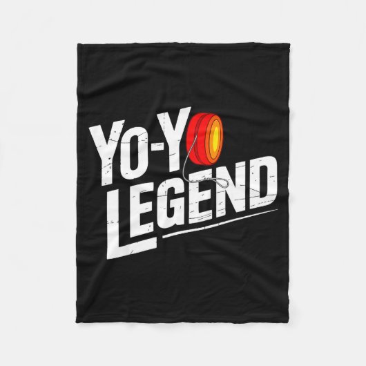Couverture Polaire Funny Yoyo Player Legend Yo-yo Performer (Devant)