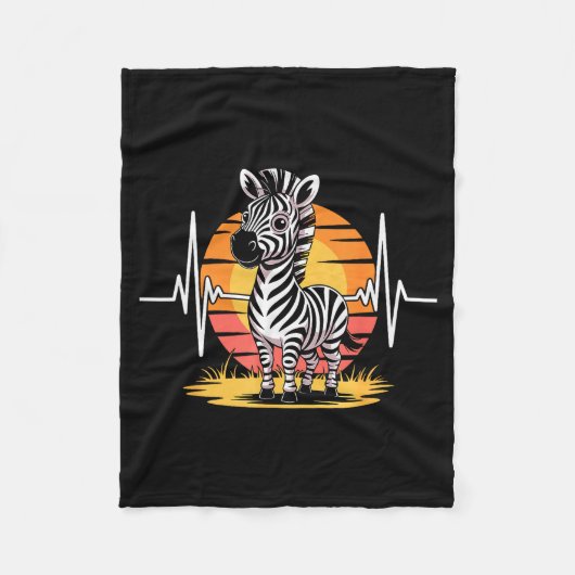 Couverture Polaire Funny Zebra Art For Men Women Kids Zebra Animal Pr (Devant)