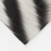 Couverture Polaire Fur d'impression noir blanc Zebra (Coin)