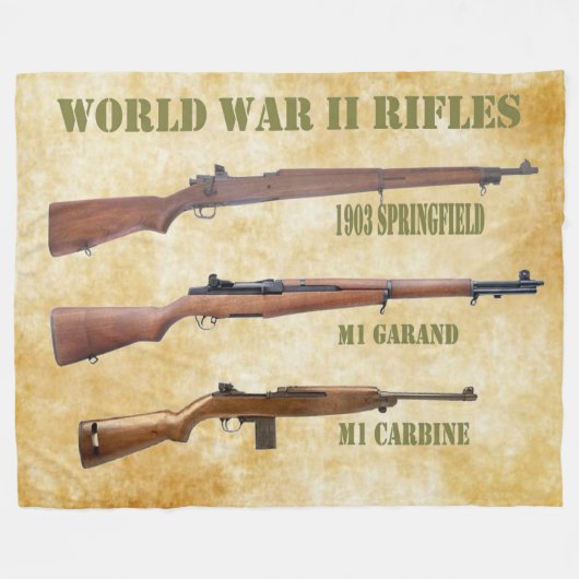 COUVERTURE POLAIRE FUSILS DE LA DEUXIÈME GUERRE MONDIALE (Devant (Horizontal))