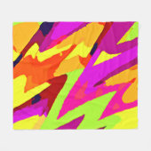 Couverture Polaire Fusion d'art chromatique (Devant (Horizontal))