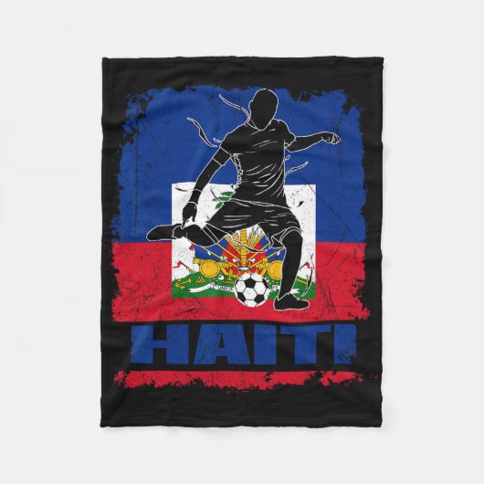 Couverture Polaire Futbulsoccer Uni Haïti Esprit (Devant)