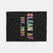 Couverture Polaire Futur amusant Clean Af Est 2025 Grilling Propre Pr (Devant (Horizontal))