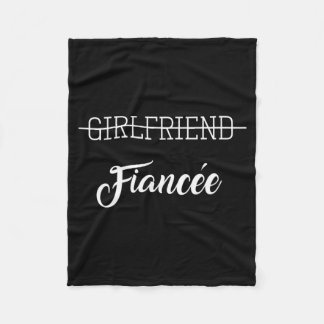 Couverture Polaire Futur drôle pour hommes couple fiançailles fiancée
