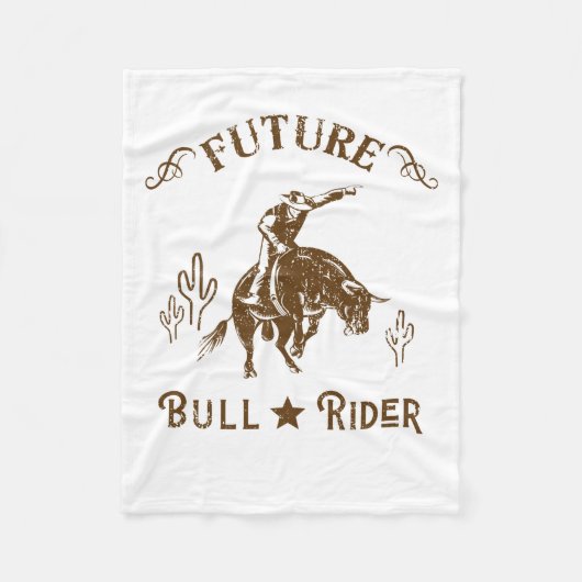 Couverture Polaire Future Bull Rider Cowboy Western Men (Devant)
