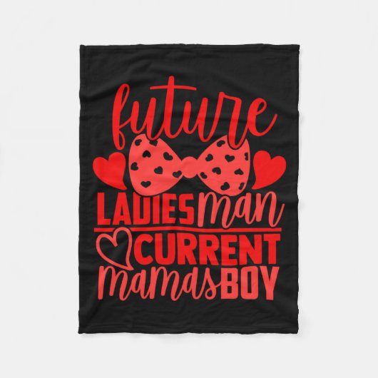 Couverture Polaire Future Ladies Man Current Mamas Boy Valentine Son (Devant)