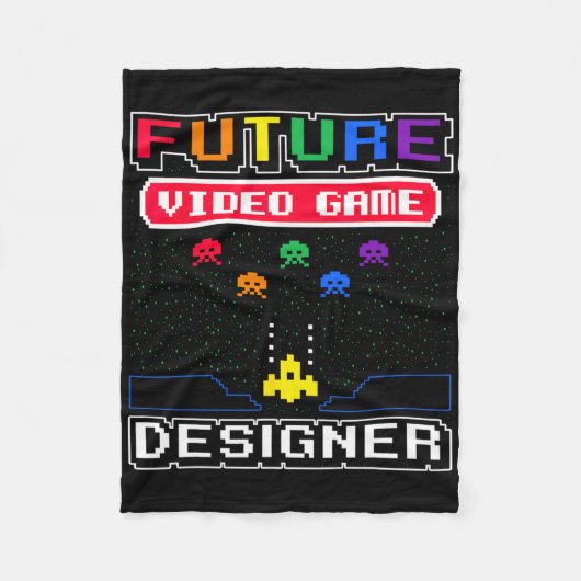 Couverture Polaire Future Video Game Designer Kid's 1 (Devant)