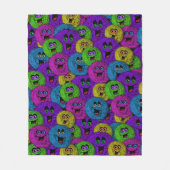 Couverture Polaire Fuzzles colorés (Devant)