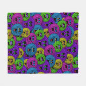 Couverture Polaire Fuzzles colorés (Devant (Horizontal))