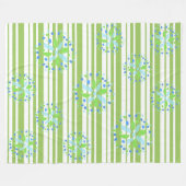 Couverture Polaire Fuzzy moderne bleu vert polaire (Devant (Horizontal))