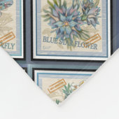 Couverture Polaire G Bureau de création Fleur bleue (Coin)