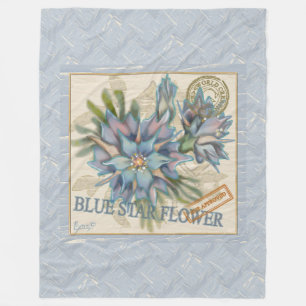 Couverture Polaire G Bureau de création Fleur bleue