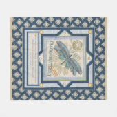 Couverture Polaire G Bureau de création libellule (Devant (Horizontal))