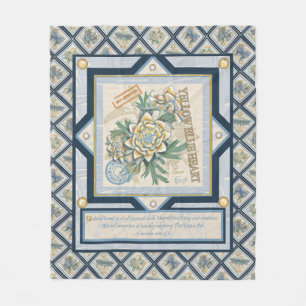 Couverture Polaire G Bureau de la création Fleur jaune