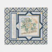 Couverture Polaire G Bureau de la création Fleur jaune (Devant (Horizontal))