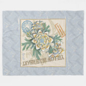 Couverture Polaire G Bureau de la création Fleur jaune (Devant (Horizontal))