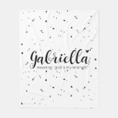 Couverture Polaire GABRIELLA Nom Révélation Signification minimale mo (Devant)