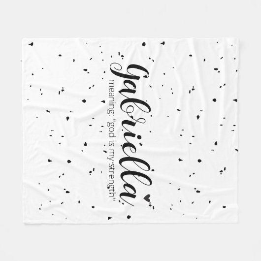 Couverture Polaire GABRIELLA Nom Révélation Signification minimale mo (Devant (Horizontal))