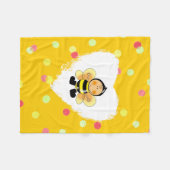 Couverture Polaire gaffez l'enfant d'abeille (Devant (Horizontal))