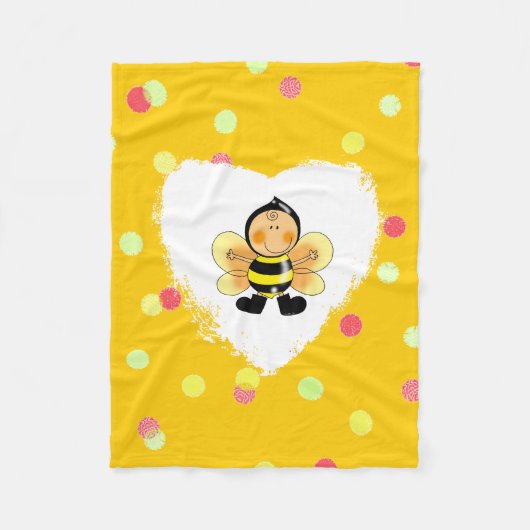 Couverture Polaire gaffez l'enfant d'abeille (Devant)