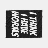 Couverture Polaire Gage de soirée d'enterrement embarrassant Je pense (Devant (Horizontal))