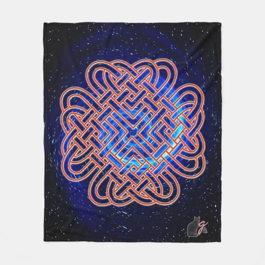 Couverture Polaire Galactic celtic love knot (Devant)