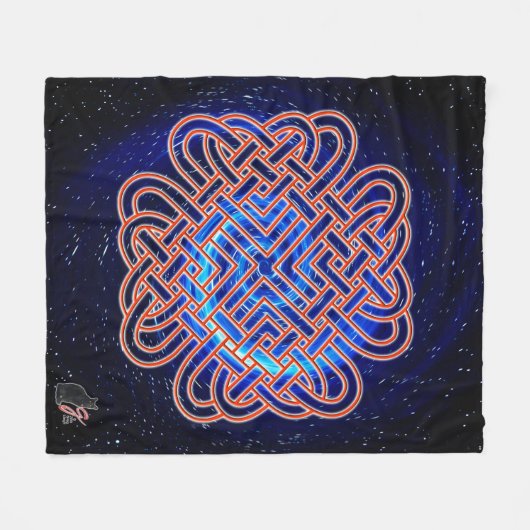 Couverture Polaire Galactic celtic love knot (Devant (Horizontal))