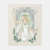 Couverture Polaire Galadriel Lumière de Valinor Graphique (Devant)
