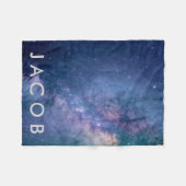 Couverture Polaire Galaxie • Arrière - plan de l'espace avec le nom (Devant (Horizontal))