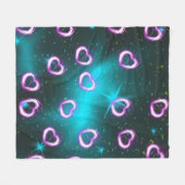 Couverture Polaire Galaxie de coeur (Devant (Horizontal))