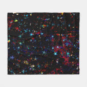 Couverture Polaire Galaxie nocturne étoilée cosmique (Devant (Horizontal))