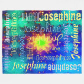 Couverture Polaire Galaxie Nom Sunburst Supernova Cravate-teinture (Devant (Horizontal))