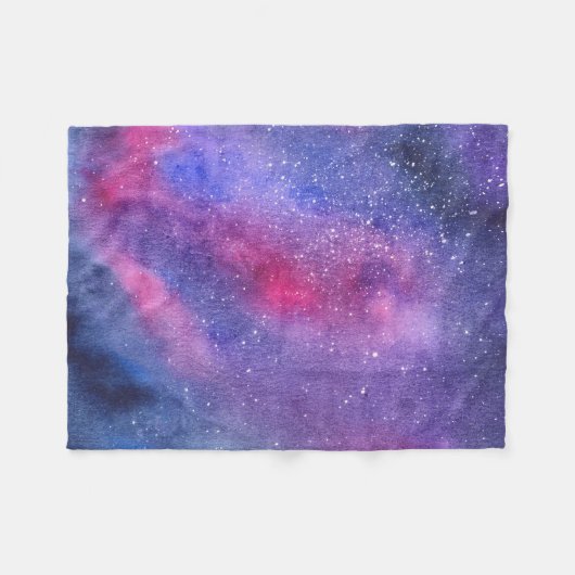 Couverture Polaire Galaxie ultra-violette (Devant (Horizontal))