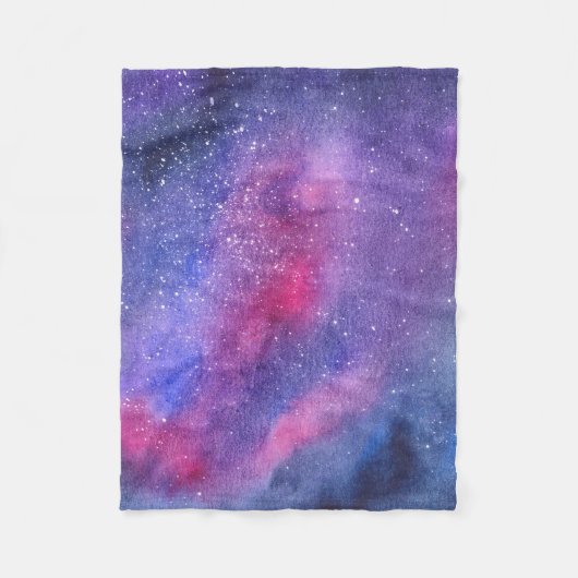 Couverture Polaire Galaxie ultra-violette (Devant)