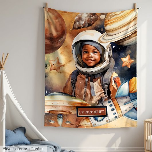 Couverture Polaire Galaxy Adventure Lancer un cadeau de l'espace pour